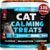 Hemp Cat Calming Treats for Stress & Anxiety Relief Cat Kittens Melatonin Made in USA Storm Anxiety Ð¡omposure Grooming Separation Travel Care Calming