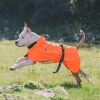 Dog Coats Small Waterproof, Warm Outfit Clothes Dog Jackets Small, Adjustable Drawstring Warm And Cozy Dog Sport Vest-(orange, size L))