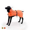 Dog Coats Small Waterproof, Warm Outfit Clothes Dog Jackets Small, Adjustable Drawstring Warm And Cozy Dog Sport Vest-(orange, size L))