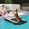 PawHut Inflatable Dog Boat Ramp Up to 286 lbs, for Boat, Dock, Lake, Non-Slip, Safe & Easy