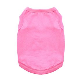 100% Cotton Dog Tanks - Carnation Pink (Option: X-Small)