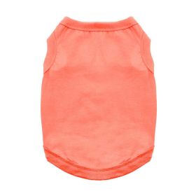 100% Cotton Dog Tanks - Coral (Option: X-Small)