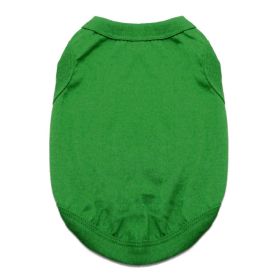100% Cotton Dog Tanks - Emerald Green (Option: X-Small)