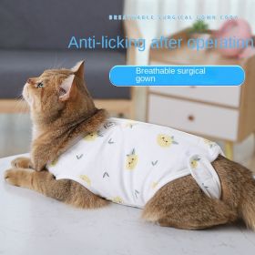 Sterilization clothing for cats in summer, thin female cat surgical clothes, weaning clothing (Color: Watermelon cat surgical suit, Size: M)